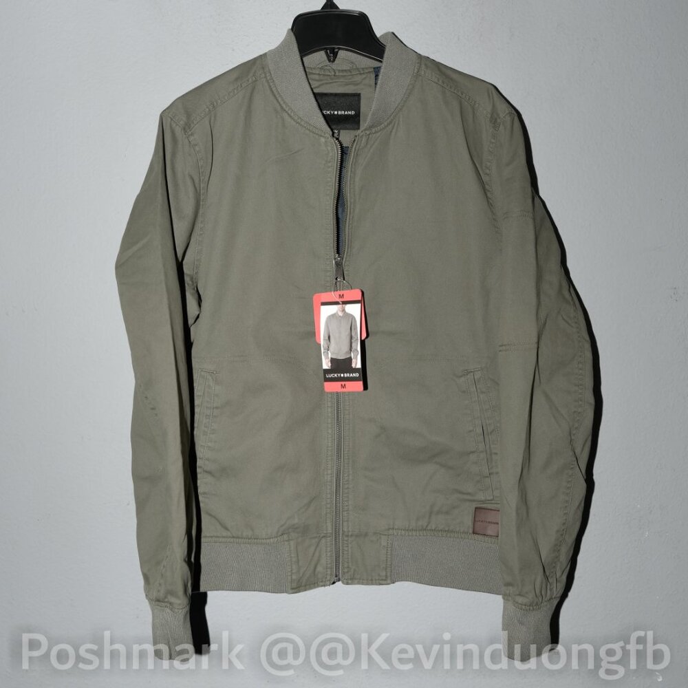 Lucky Brand men bomber jacket , gREEN